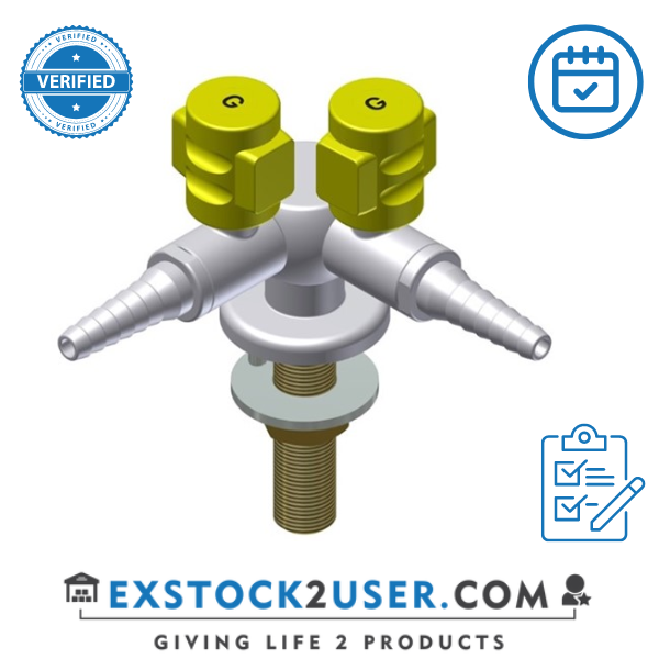 FAR MDS CompactLine 2-way gastap, 90° 11-40012.2M6