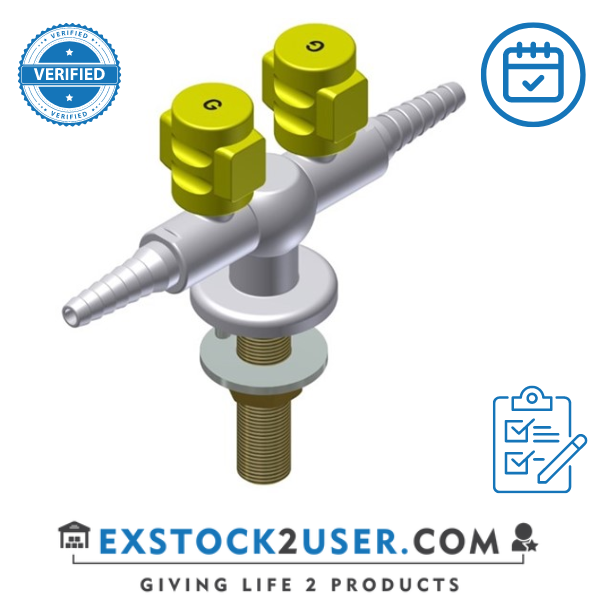 FAR MDS CompactLine 2-way gastap, 180° 11-40011.2M6