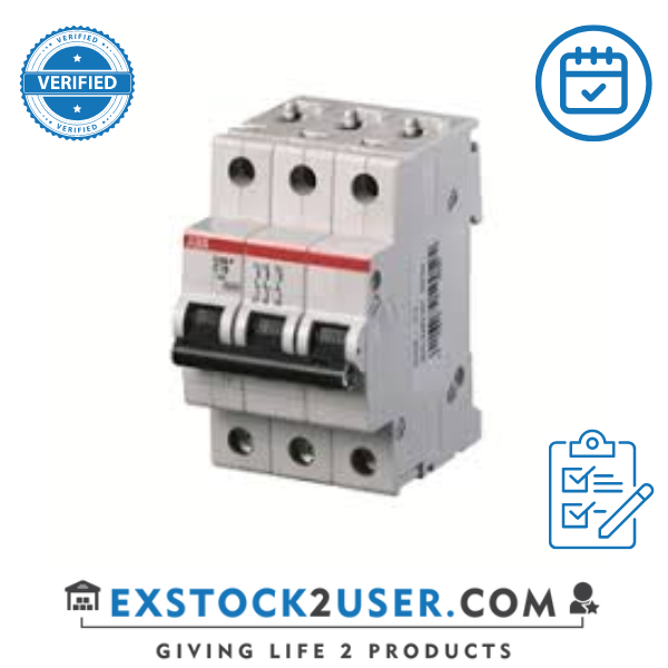 ABB, 2CDS283001R0104, Miniature Circuit Breaker - S200P - 3P - C - 10 ampere
