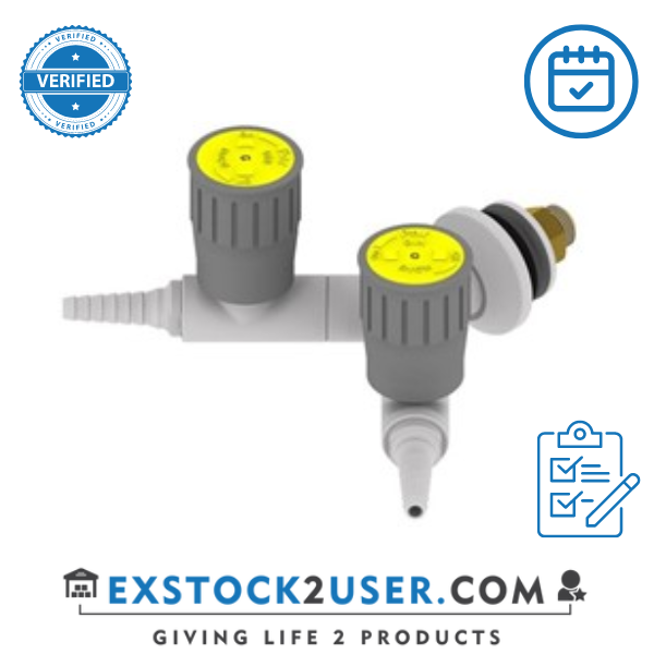 FAR 2-way wall mounted straight gastap with pin 10-12060.1P