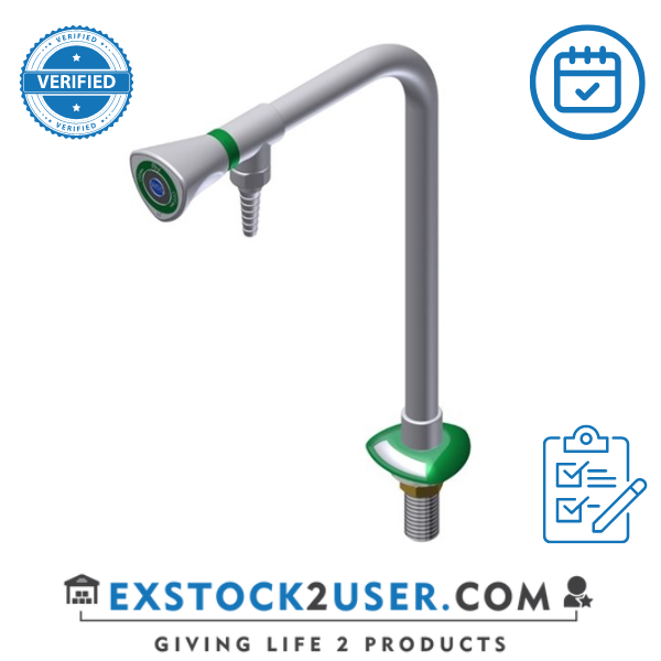 FAR MDS demin water pillar tap, nickel plated