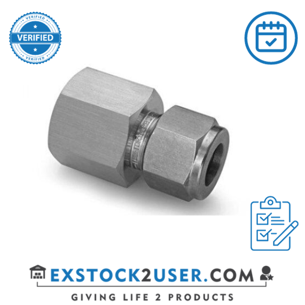 4FSC8N-316-1/4"OD X 1/2"FNPT, FEMALE CONNECTOR- PARKER