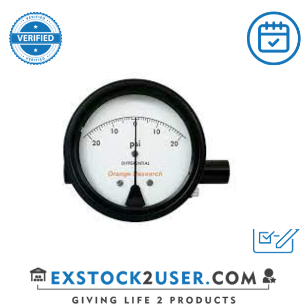 Orange Research Inc., Differential Pressure Gauge, 0-1.4 BAR, 1/4in NPT