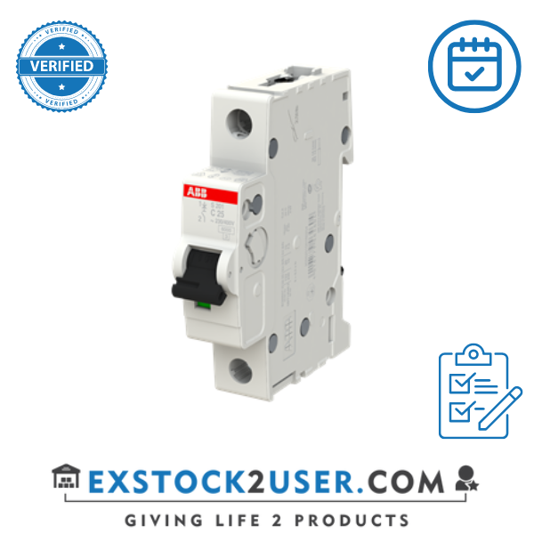 ABB, 2CDS251001R0254, Miniature Circuit Breaker - S200 - 1P - C - 25 ampere
