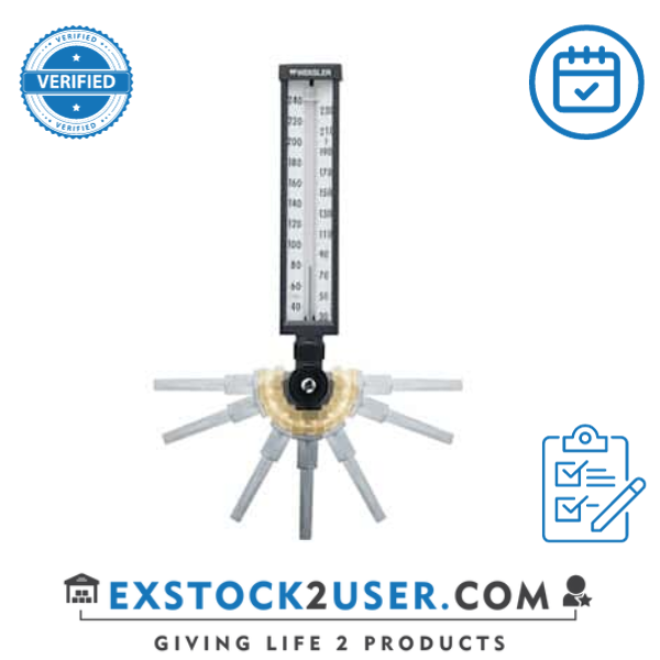 Taylor INDUSTRIAL THERMOMETER, 9" SCALE, BACK ANGLE