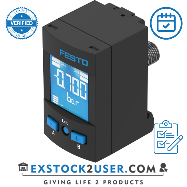 Festo, Pressure sensor SPAU-P10R-T-R18M-L-PNLK-PNVBA-M8D (8001203)