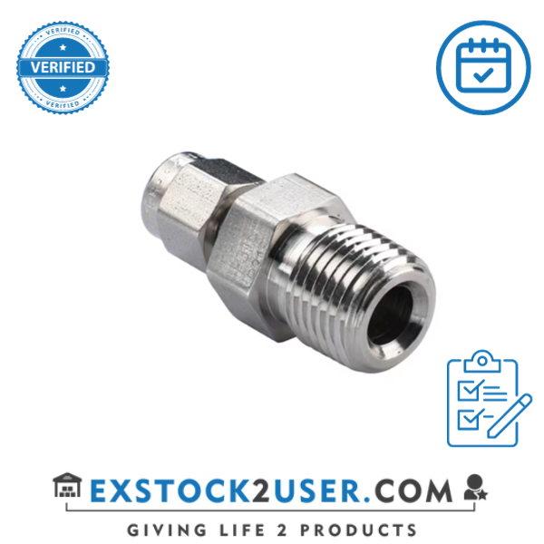 4MSC4R-316 - 1/4"OD X 1/4"BSPP, MALE CONNECTOR - PARKER