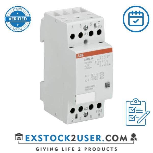 ABB, GHE3291202R0006, ESB24-04-230AC/DC Installation Contactor