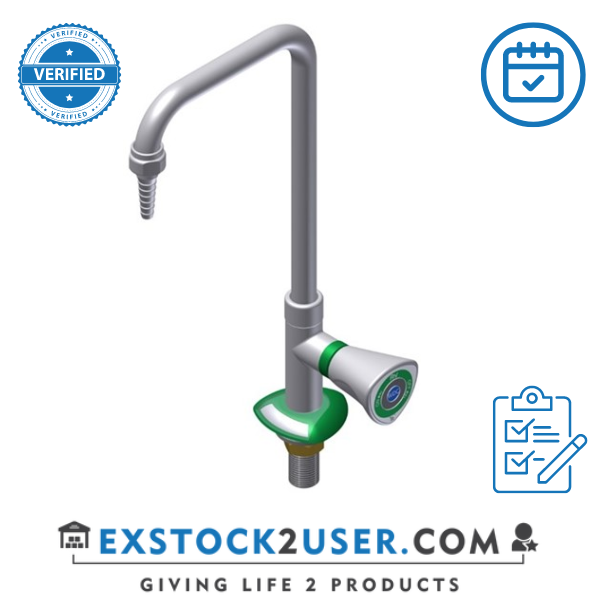 FAR MDS bench mounted demin water tap, nickel plated