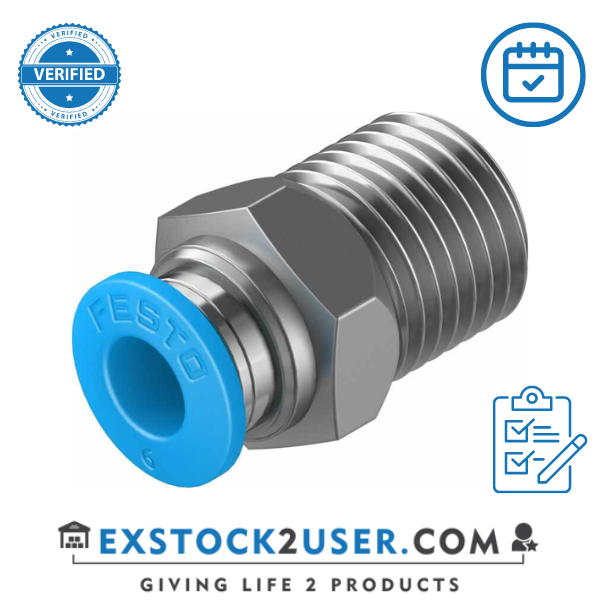 Festo Push-in fitting QS-1/4-6