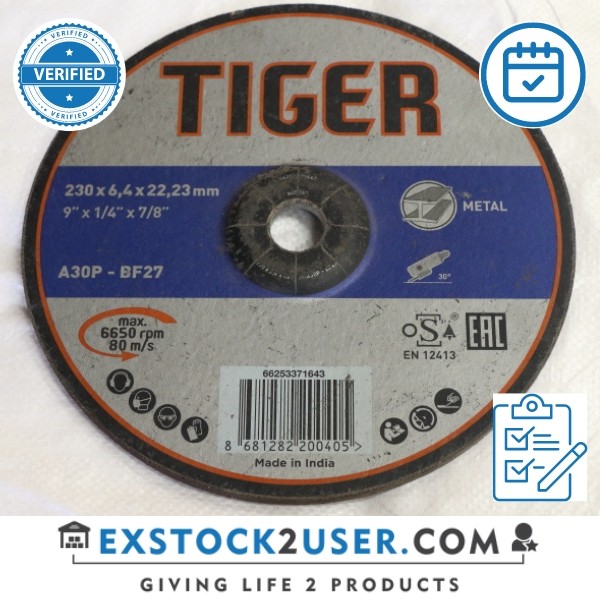 Grinding Disc 9 inch 6MM For CS - TIGER NORTON (1Box=10Pcs)