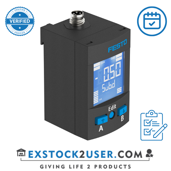 Festo, Pressure sensor SPAU-V1R-H-G18FD-L-PNLK-PNVBA-M8U (8001223)