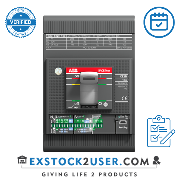 ABB, 1SDA067803R1, XT2S 160 Ekip LS/I In=100A 3p F F